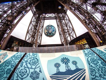 Earth Crisis sphere from Shepard Fairey